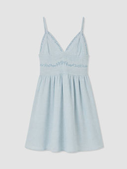 ?p Ask?l? Nak??l? Mini Elbise