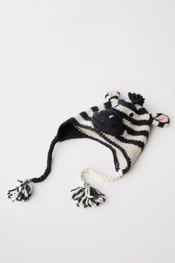 100% WOOL ZEBRA BEANIE LIMITED EDITION - Zara фото 16