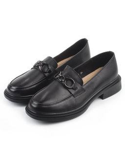 06-DYL122-1 BLACK Туфли женские (натуральная кожа)