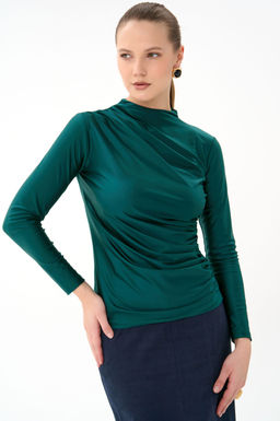 Лонгслив Нора (изумрудный) - Эльза фото 3