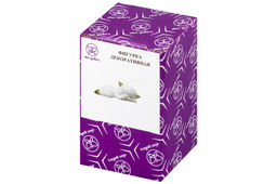 Фигурка декор. 8*4*3 см "Котенок спящий" белая, золото