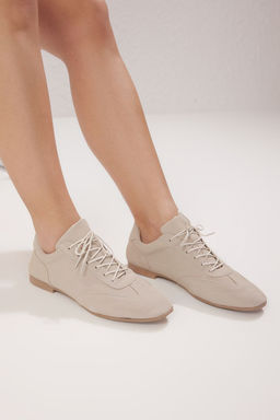 Trendyol Shoes Kahverengi Suet Bagc?kl? Kad?n Spor Ayakkab? TAKSS25SN00060 - Trendyolmilla фото 2