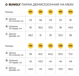 Парка демисезонная на меху "Светлый джинс"