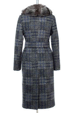 Мех натуральный (чернобурая лисица) Пальто утепленное Холлофайбер 300 - El podio фото 5