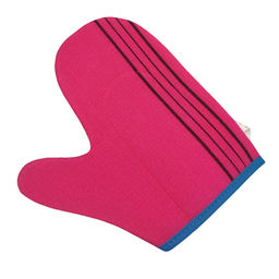 Bath Towel Мочалка-рукавица для душа с пилинг-эффектом, уплотненная, малиновый