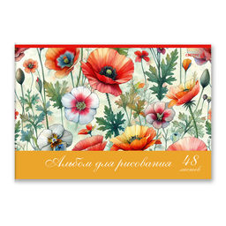 Светоч А260 Альбом для рисования, выбор.лак, 100 г/м2 A4 29.5 х 20.2 см 48 л. на скобе 5 шт. 01718 Полевые цветы  фото 6