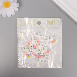 Декор для творчества пластик «Единорожка», набор 8 шт., 2.5×2×0.8 см