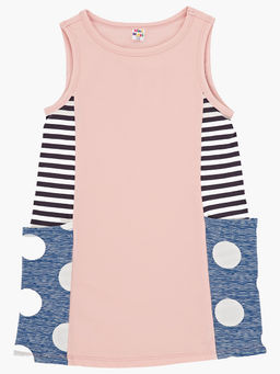 Платье для девочки UD 1408 син/розовый - Mini maxi фото 3
