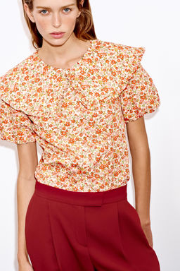 PANTALON ANCHO PINZAS / Teja - Zara фото 3