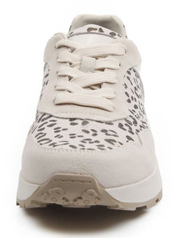 03-A1027-8 LT. BEIGE Кроссовки женские (натуральная замша, натуральная кожа)