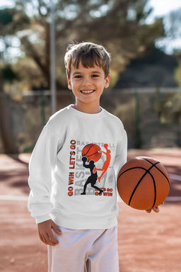 Indigo Erkek Cocuk Slogan Desenli Pamuklu Bisiklet YakaOrme Sweatshirt TKDAW25SW00026 - Trendyolmilla фото 5