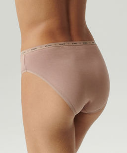 ATLANTIC 3CLP-010 Трусы спорт с высокой посадкой Sport High Leg - набор (3 шт.) темный экрю + бежевый + темно-бежевый фото 3