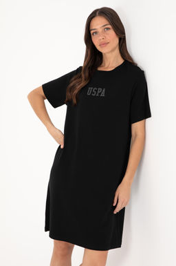 Kad_n Siyah Bisiklet Yaka Mini Boy _rme Elbise Sepette S_rpriz _ndirim - U.s. polo assn фото 2