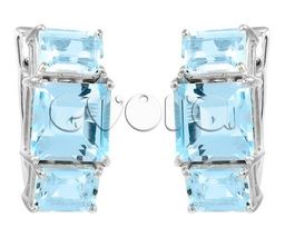 Серьги из серебра топаз, Вилар