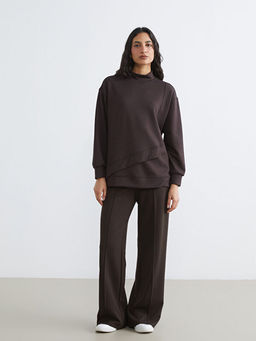 Dik Yaka Soft Touch Kad?n Sweatshirt Tunik