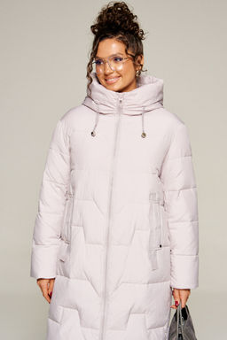 Пальто Beautiful Free 8018-Р жемчужный