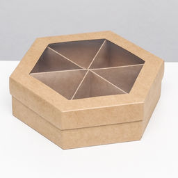 Цена за 5 шт. Коробка под сухофрукты менажница 18,5 х 18,5 х 5,5 см