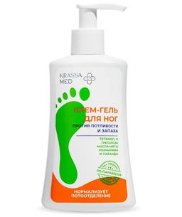 Krassa MED Крем-гель для стоп против потливости и запаха 250мл.20 /KM41740/