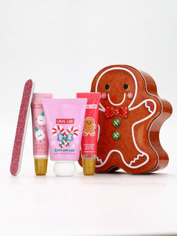 Новогодний подарочный набор косметики: крем для рук, бальзам для губ, пилочка для ногтей, URAL LAB фото 2