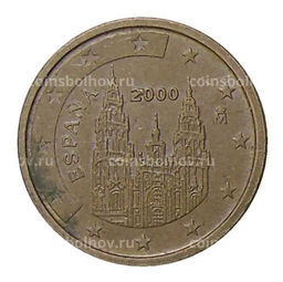 Монета 2 евроцента 2000 года Испания