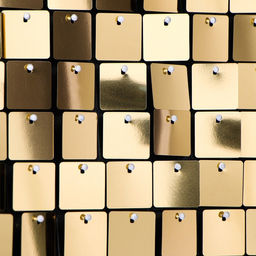 Панель с пайетками для фотозоны 30*30см золотая - Simaland фото 3