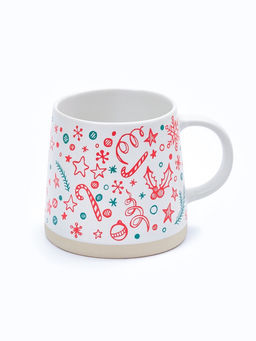 Кружка керамическая новогодняя Счастливого Нового года, 360 мл, ручная работа