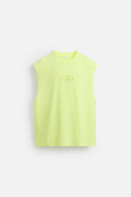 TANK TOP WITH RAISED PRINT - Zara фото 7