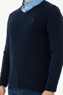 Мужской темно-синий базовый свитер Неожиданная скидка в корзине - U.s. polo assn фото 13