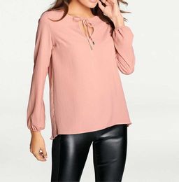 Блузка, розовая