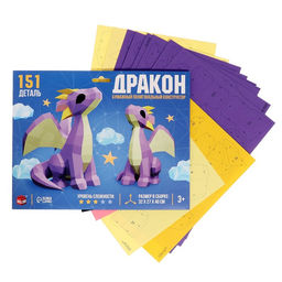 Конструктор полигональный Дракон, 151 деталь - Unicon фото 3