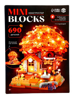 UNICON Конструткор "MiniBlocks, Осеннее дерево", 690 деталей