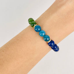 Браслет 7 чакр из Самоцветов 19,5 см