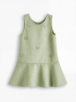 ?i?ekli K?z ?ocuk Elbise Tak?m?