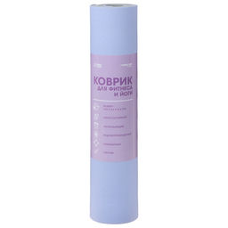 Коврик для фитнеса и йоги ONLYTOP, нескользящий, 183×61×0.6 см, цвет серый/фиолетовый