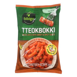 Ттокпокки с остро-сладким соусом в мягкой упаковке Bibigo, Корея, 360 г Акция
