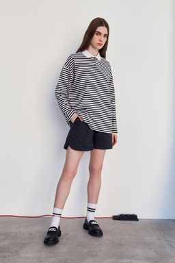 Стеганые шорты на резинке