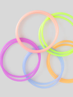 ACOOLA / Набор из 10 браслетов дет. Hollow разноцветный фото 3