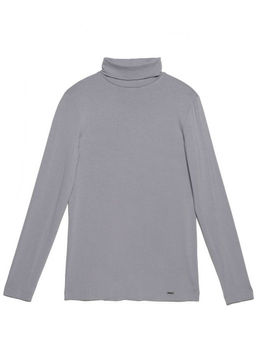 CONTE Базовая водолазка из вискозы LD 1027 lilac grey