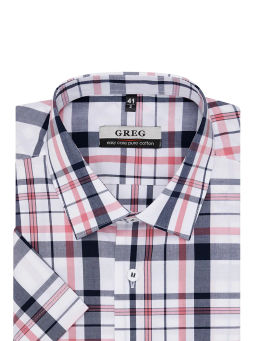 Сорочка мужская короткий рукав GREG 265/201/6042/Z  фото 3