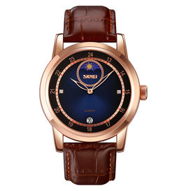 Часы наручные Skmei мужские кварцевые 9300rose-gold-blue