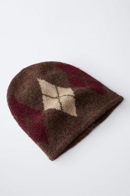 DIAMOND KNIT HAT - Zara фото 2