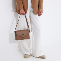 Сумка-мессенджер на магните, цвет бежевый - Simaland фото 8