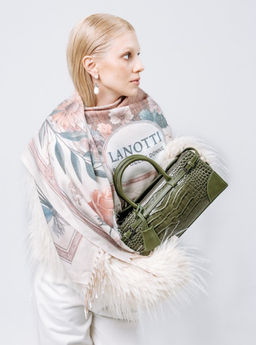 Сумка Lanotti CROCO LINE 8346/зеленый