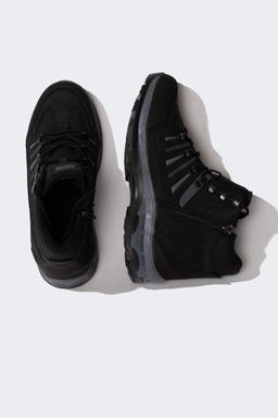 Мужские треккинговые кроссовки из искусственной кожи на высокой подошве со шнуровкой - Defacto фото 7