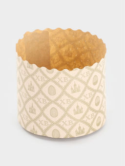 Цена за 3 шт. Формы для выпечки кулича бумажные Жемчуг.ХВ, одноразовые, набор 10 шт., 7?6 см, бежевые