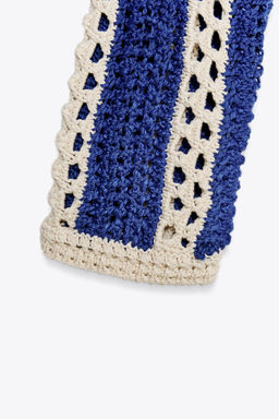 CROCHET KNIT CROP SWEATER - Zara фото 7