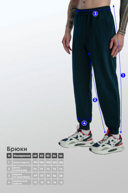 Арт. 63106 Брюки мужские 48-56 (5 шт) Цвет:темно-синий - Идеал фото 6