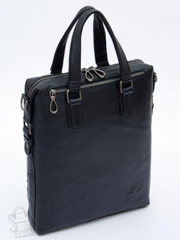 Сумка мужская кожаная 11885Z black  Zinimsk