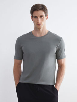 Bisiklet Yaka Penye Erkek Ti??rt