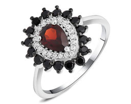 Кольцо, гранат , шпинель, Дарина